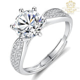 Bague argent 925 fiançaille classic